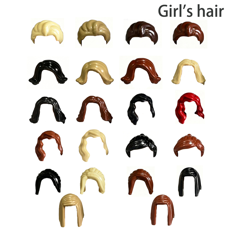 Lego Minifigure Holder - MOC City Building Blocks Character Hairstyles