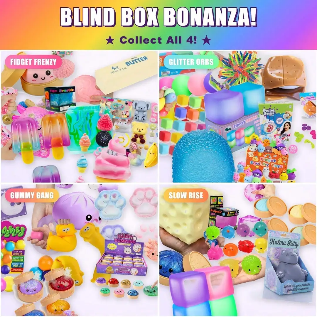 100styles Squishy Squeeze Fidg - đánh giá và giá Mystery Box Blind Bag
