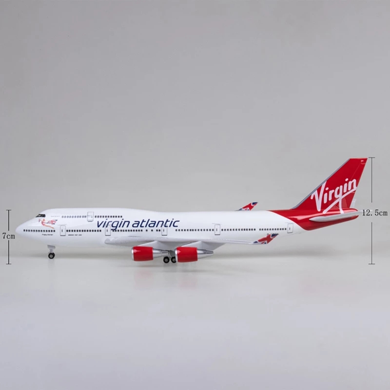 47cm Virgin Atlantic B747 Airp - đánh giá và giá Model Airplane Plastic