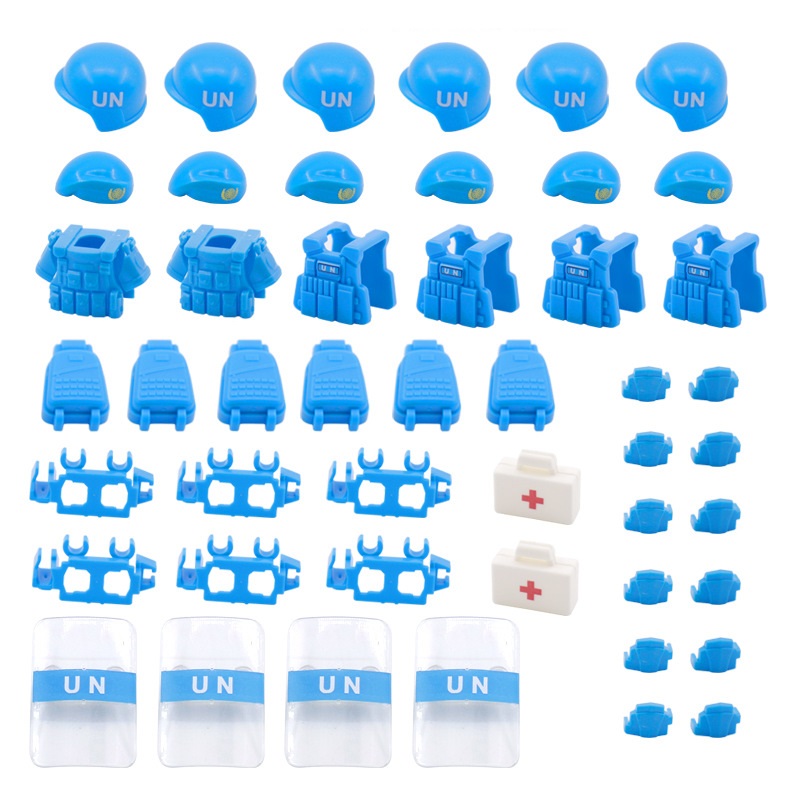 UN peacekeeping Forc Beret Bul - đánh giá và giá Lego Minifigure Holder