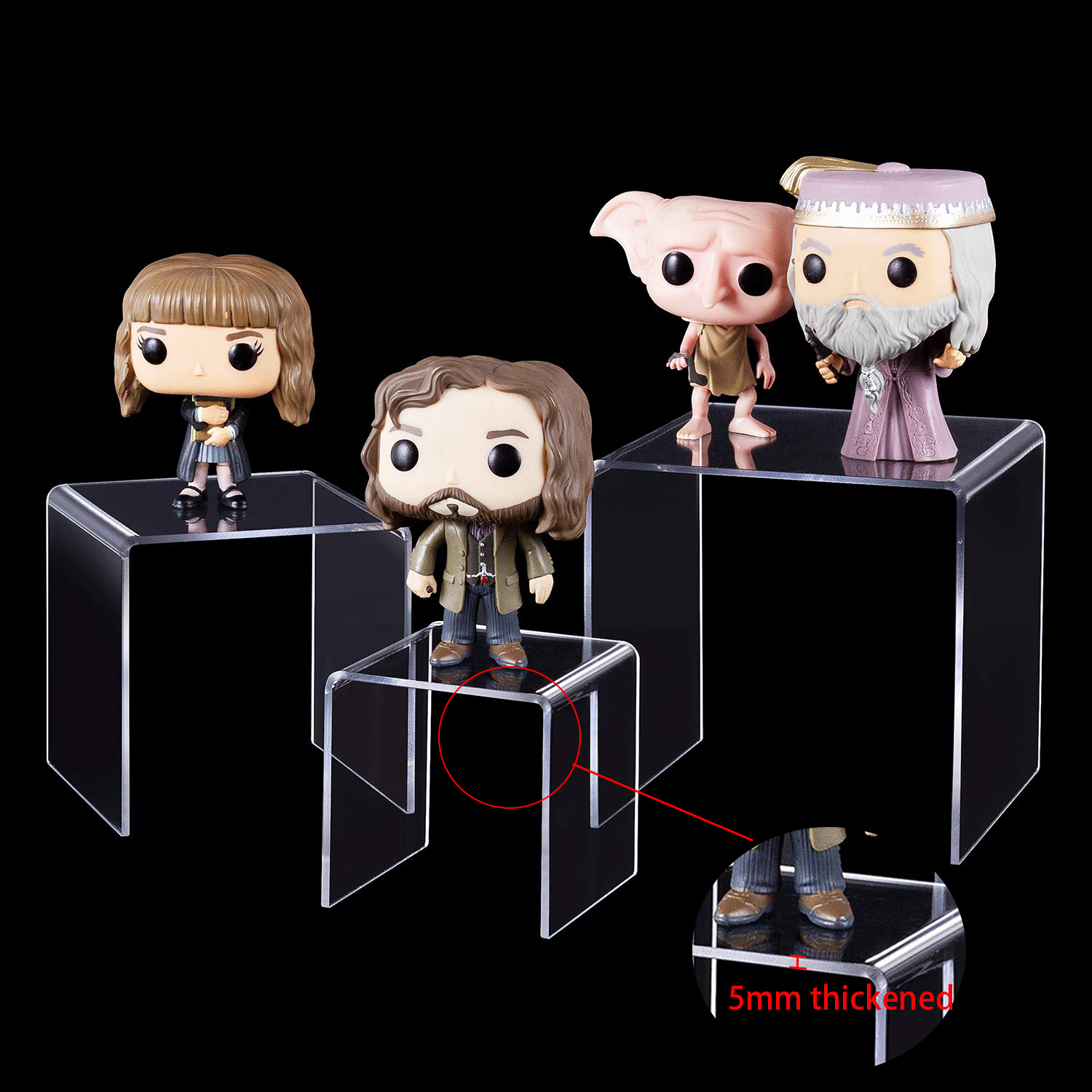 U Shape Acrylic Display Risers - đánh giá và giá Pop Display Shelf