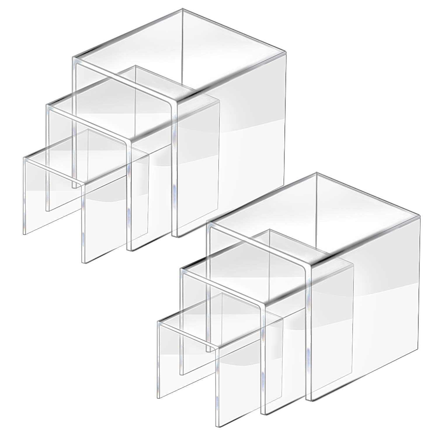 U Shape Acrylic Display Risers - đánh giá và giá Pop Display Shelf