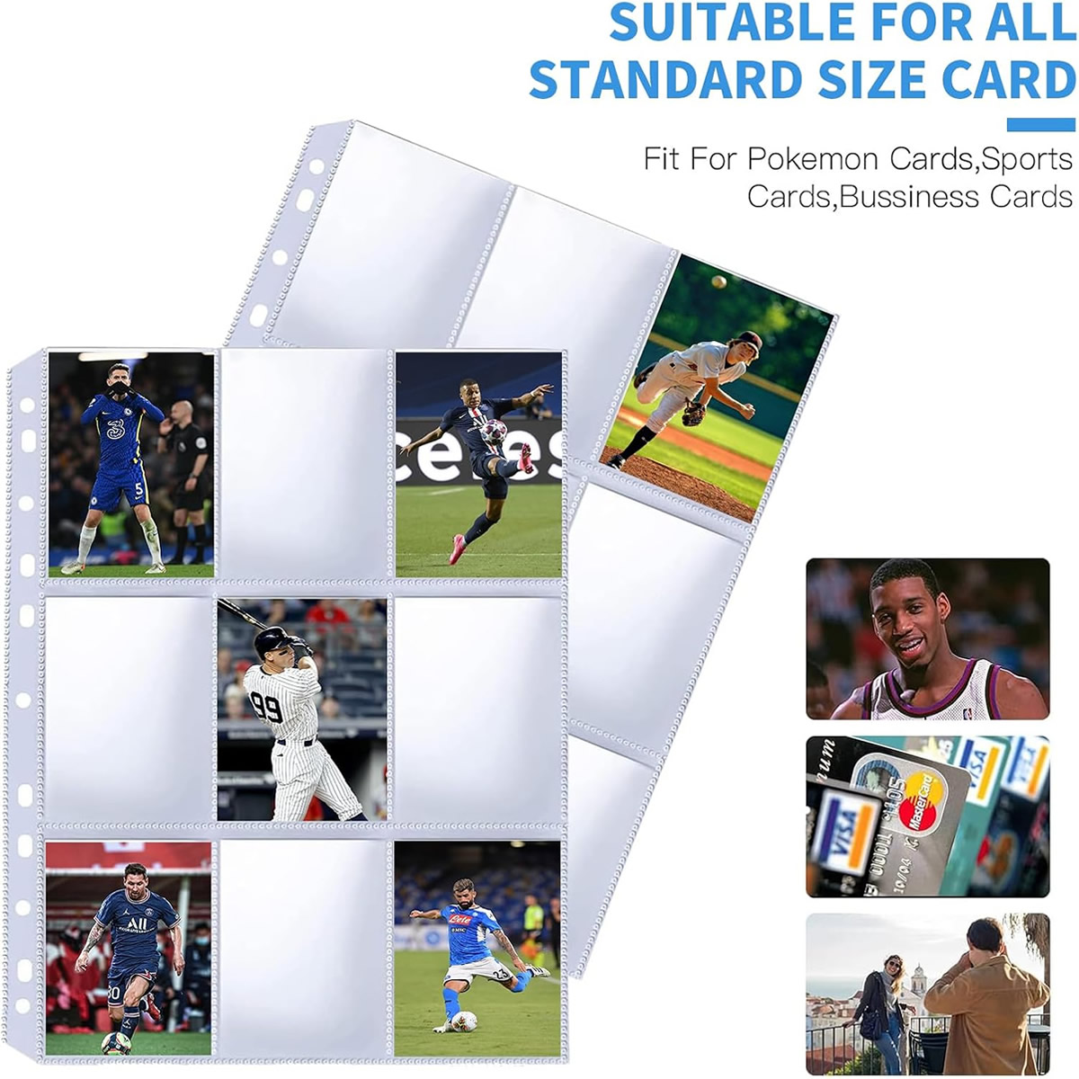 50 Pack 9 Pocket Card Sleeves  - đánh giá và giá Pokemon Binder Card