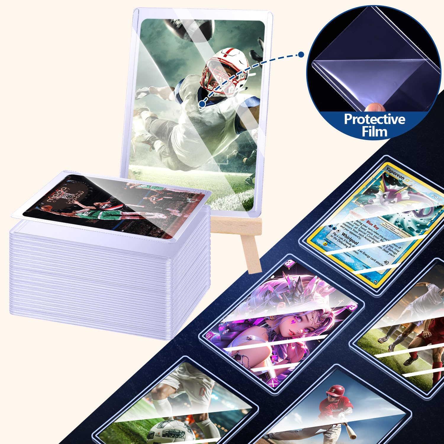25-50pcs Hard Card Sleeves Ant - đánh giá và giá Card Penny Sleeve