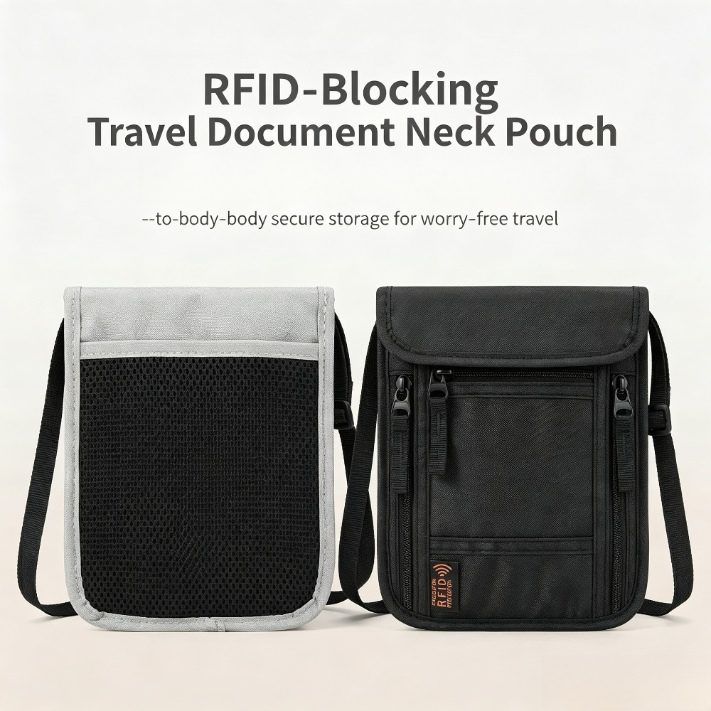 Travel Neck Wallet, RFID Block - đánh giá và giá Card Top Loader