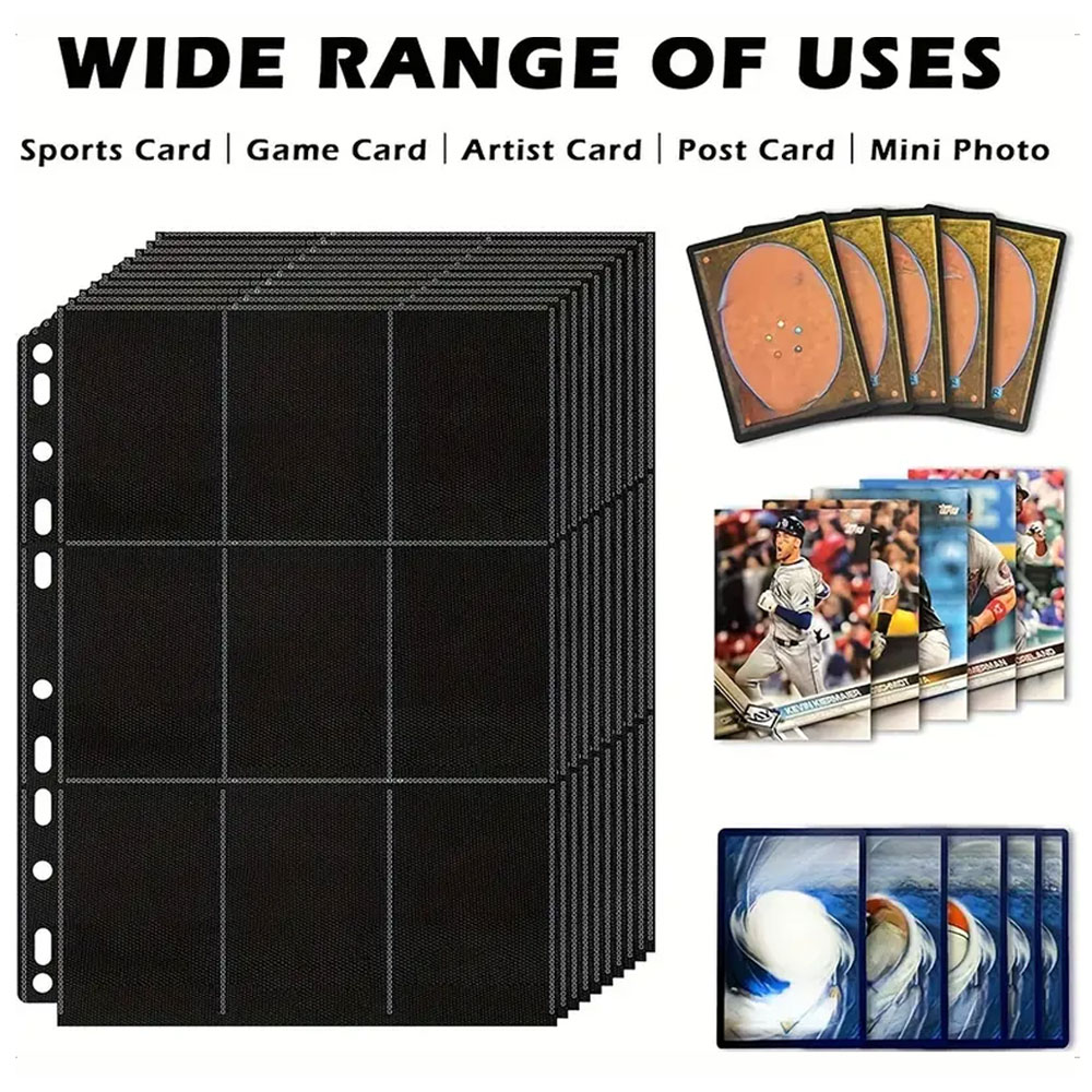 10Pack Black 9-Pocket A4 Tradi - đánh giá và giá Trading Card Binder